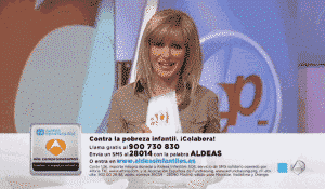 SMS solidario 28014 de Altiria con Aldeas Infantiles y Antena 3