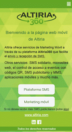 creación de landing web móvil 