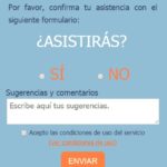 confirmacion asistencia a evento por SMS