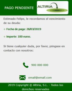 SMS Web móvil personalizada 2