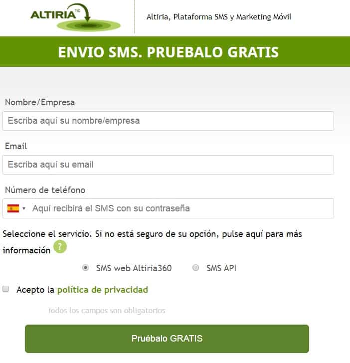 FormularioPruebaSMSGratis