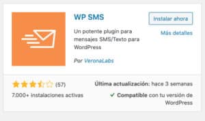 Wordpress sms. Instalacion WP-SMS